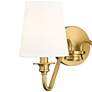 4_Gianna 9 3/4" High Modern Gold 2-Light Wall Sconce more views
