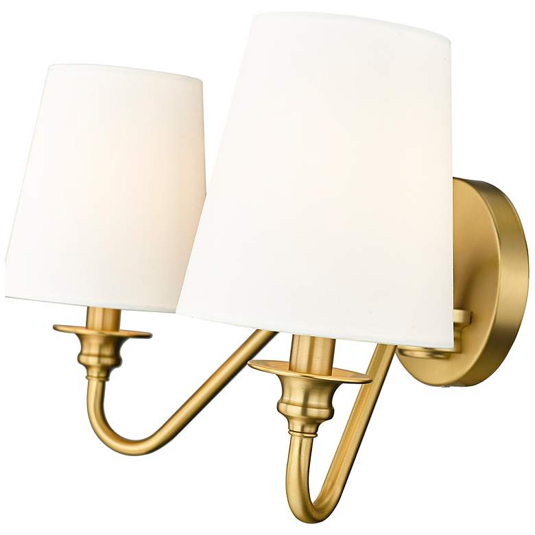 Image 7 Gianna 9 3/4" High Modern Gold 2-Light Wall Sconce more views