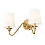 7_Gianna 9 3/4" High Modern Gold 2-Light Wall Sconce more views
