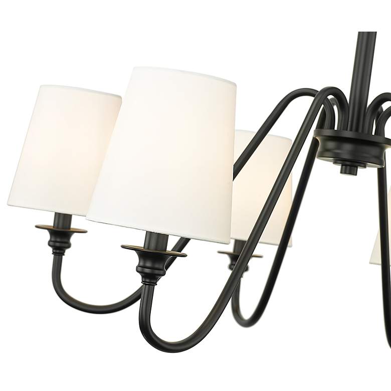 Image 7 Gianna by Z-Lite Matte Black 6 Light Chandelier more views