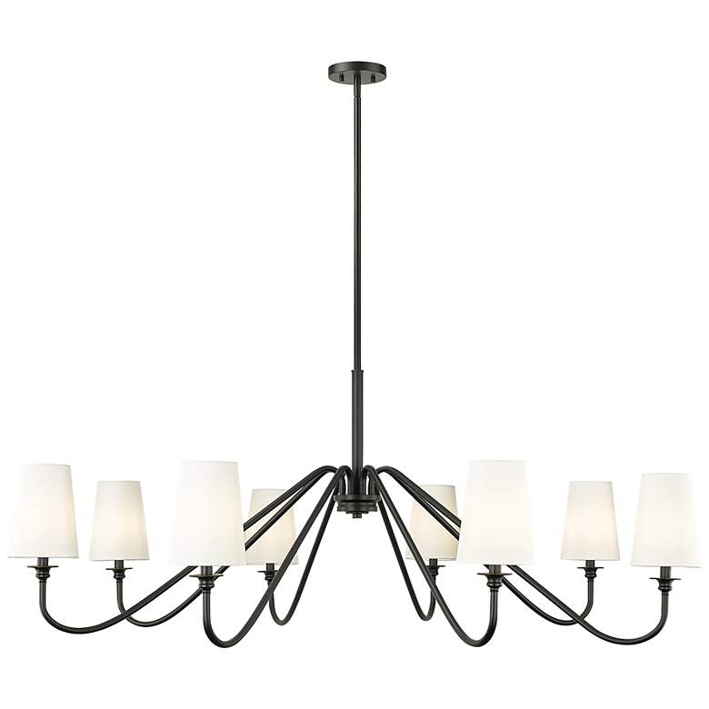 Image 2 Gianna by Z-Lite Matte Black 8 Light Chandelier