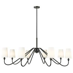 Gianna by Z-Lite Matte Black 8 Light Chandelier