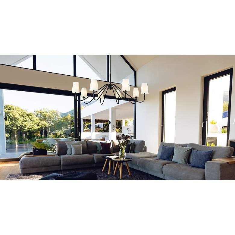 Image 3 Gianna by Z-Lite Matte Black 8 Light Chandelier more views