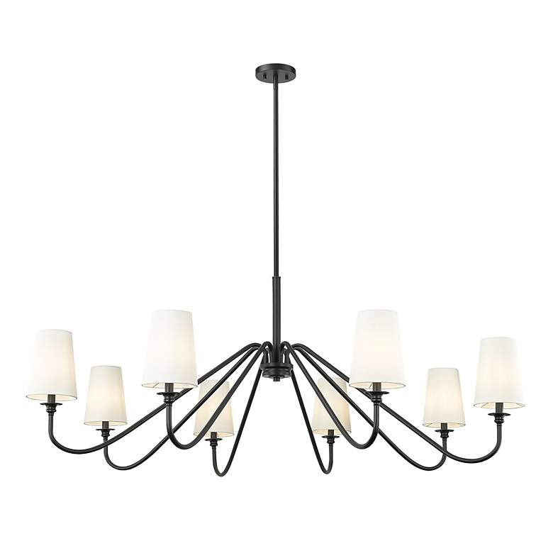 Image 5 Gianna by Z-Lite Matte Black 8 Light Chandelier more views
