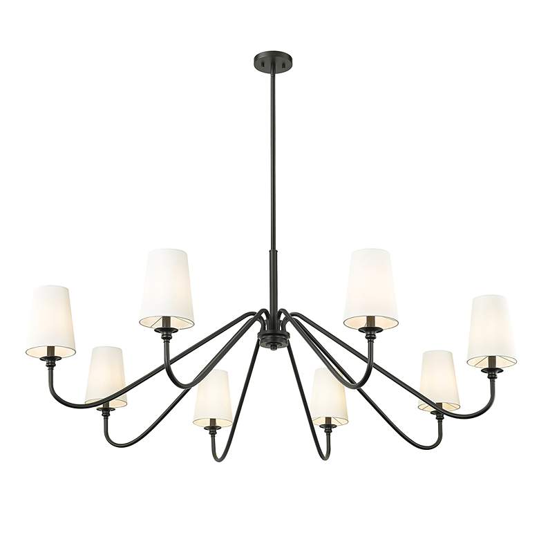 Image 6 Gianna by Z-Lite Matte Black 8 Light Chandelier more views