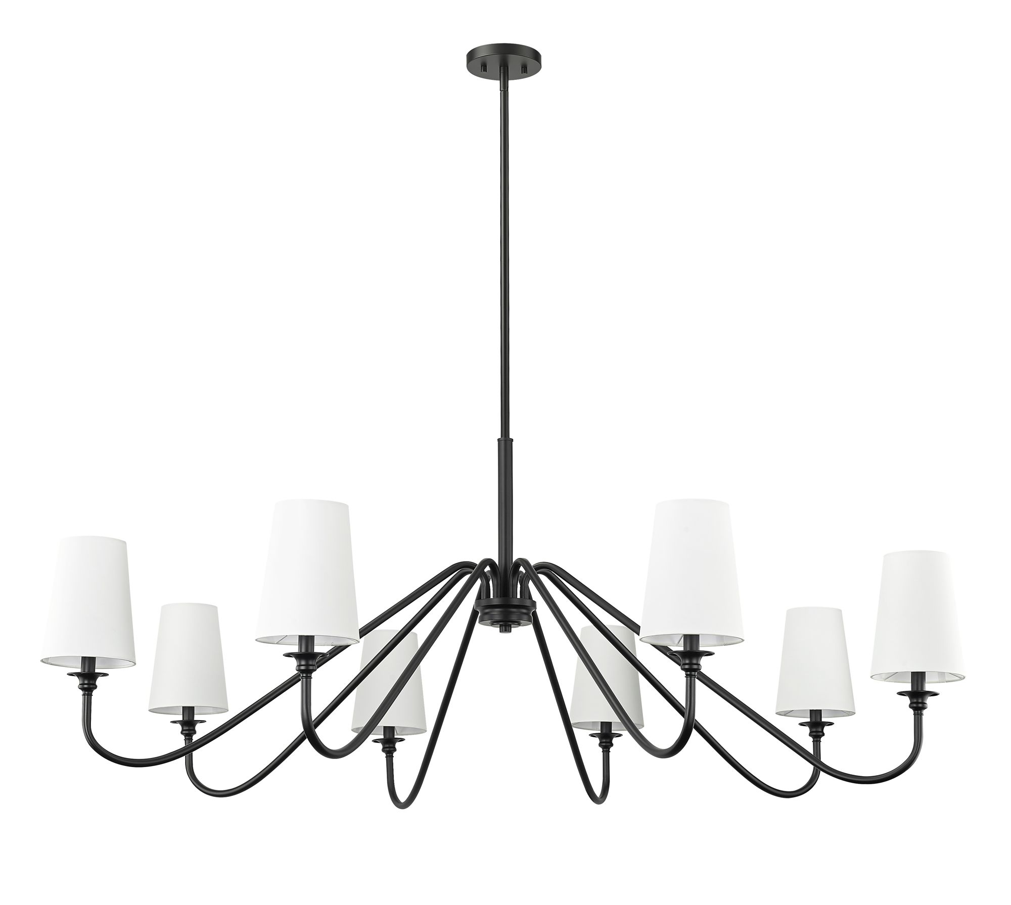 Gianna by Z-Lite Matte Black 8 Light Chandelier