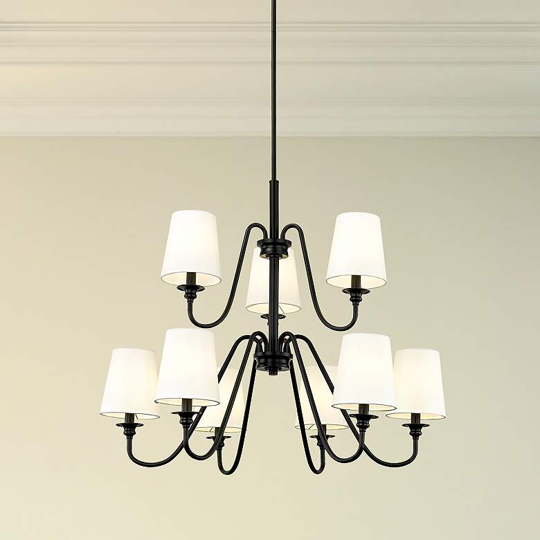 Image 1 Gianna by Z-Lite Matte Black 9 Light Chandelier