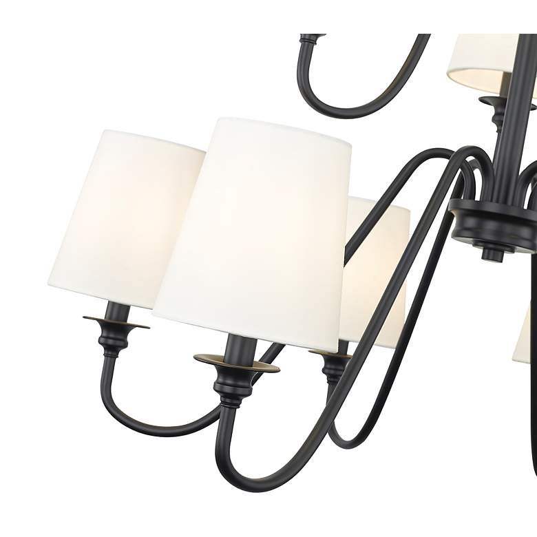 Image 7 Gianna by Z-Lite Matte Black 9 Light Chandelier more views