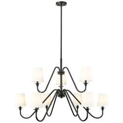 Gianna by Z-Lite Matte Black 9 Light Chandelier