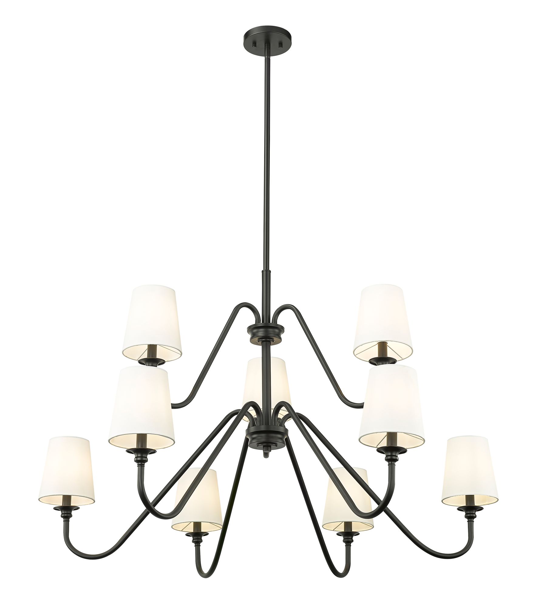 Image 5 Gianna by Z-Lite Matte Black 9 Light Chandelier more views
