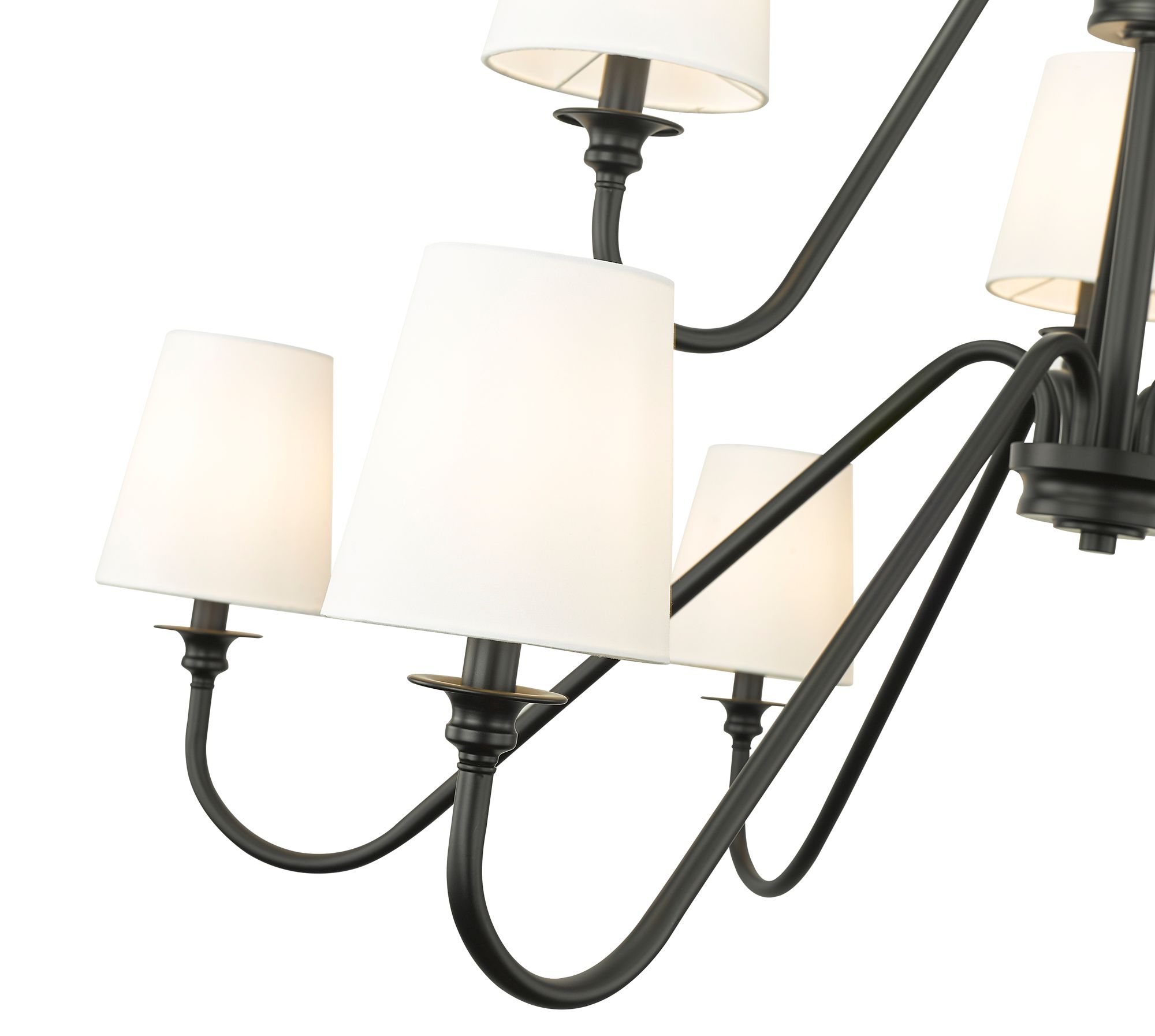 Image 6 Gianna by Z-Lite Matte Black 9 Light Chandelier more views