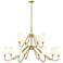 Gianna by Z-Lite Modern Gold 12 Light Chandelier