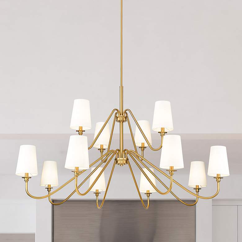 Image 1 Gianna by Z-Lite Modern Gold 12 Light Chandelier