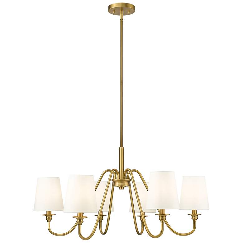 Image 1 Gianna by Z-Lite Modern Gold 6 Light Chandelier