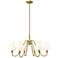 Gianna by Z-Lite Modern Gold 6 Light Chandelier