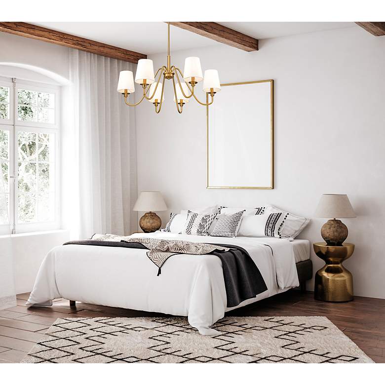 Image 3 Gianna by Z-Lite Modern Gold 6 Light Chandelier more views