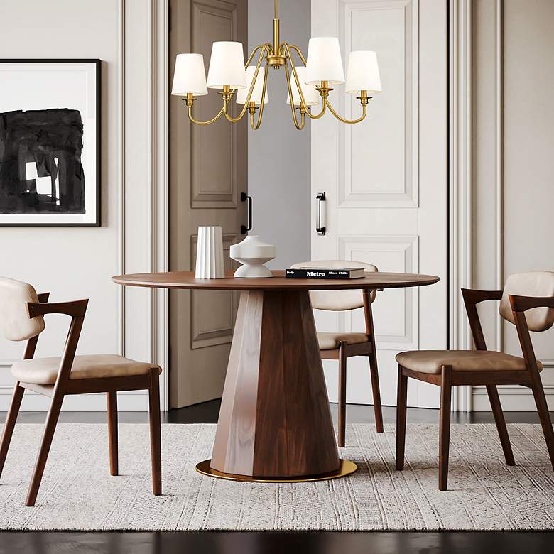 Image 4 Gianna by Z-Lite Modern Gold 6 Light Chandelier more views