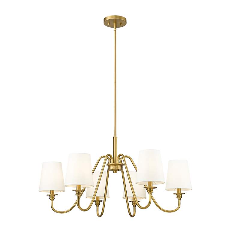 Image 5 Gianna by Z-Lite Modern Gold 6 Light Chandelier more views