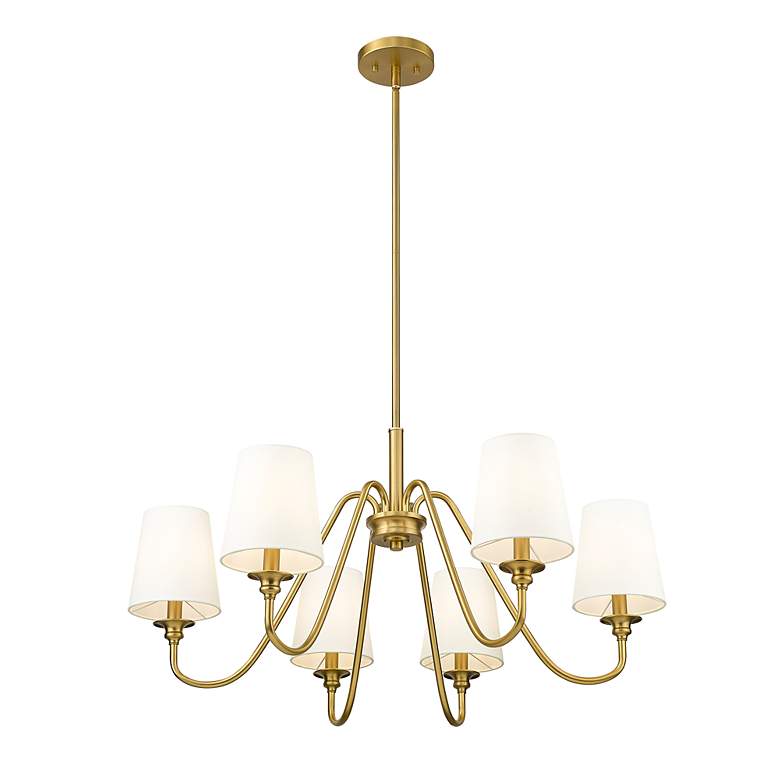 Image 6 Gianna by Z-Lite Modern Gold 6 Light Chandelier more views
