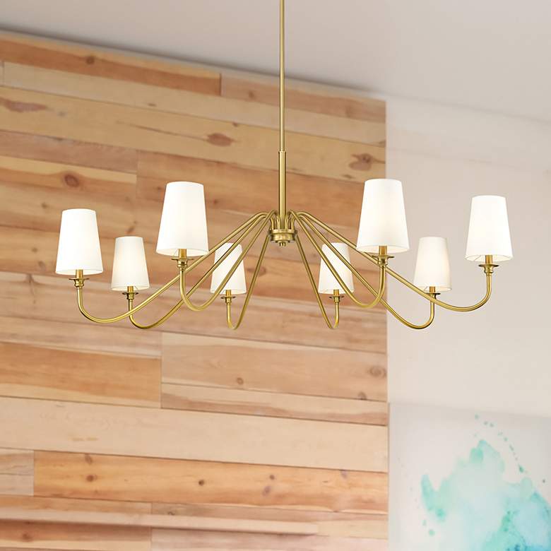 Image 1 Gianna by Z-Lite Modern Gold 8 Light Chandelier