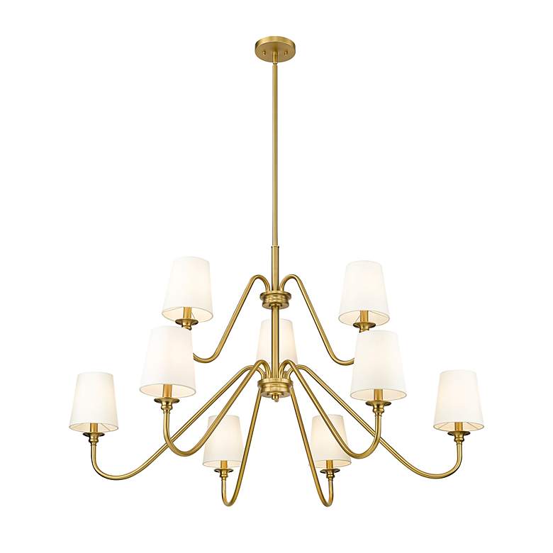 Image 5 Gianna by Z-Lite Modern Gold 9 Light Chandelier more views