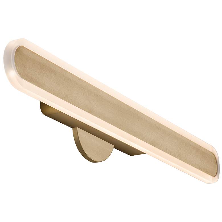 Image 1 Gianni 21.7 inch Brushed Champagne Wall Mount