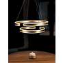 Thumbnail3 of Gianni 23 1/2" Wide Brushed Champagne LED Pendant Light more views