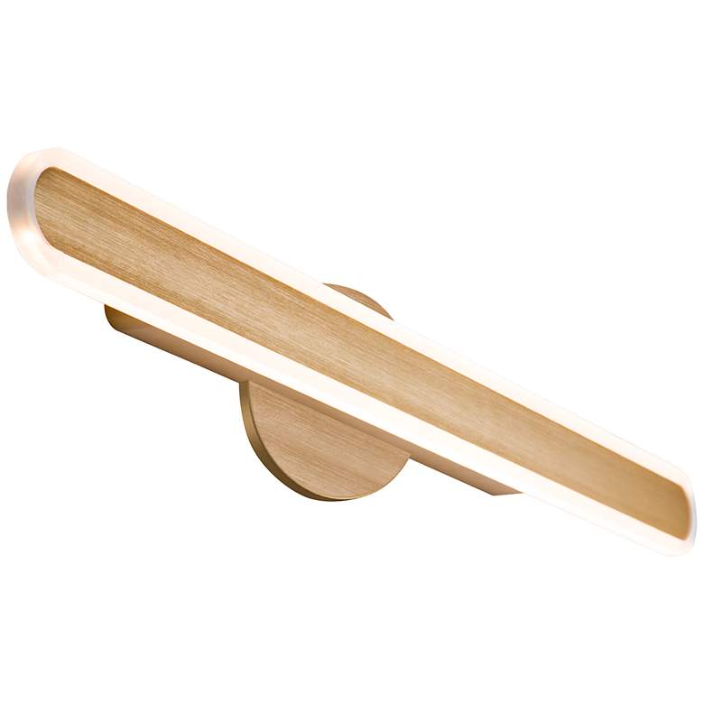 Image 1 Gianni 29 1/2" Wide Brushed Champagne LED Bath Light