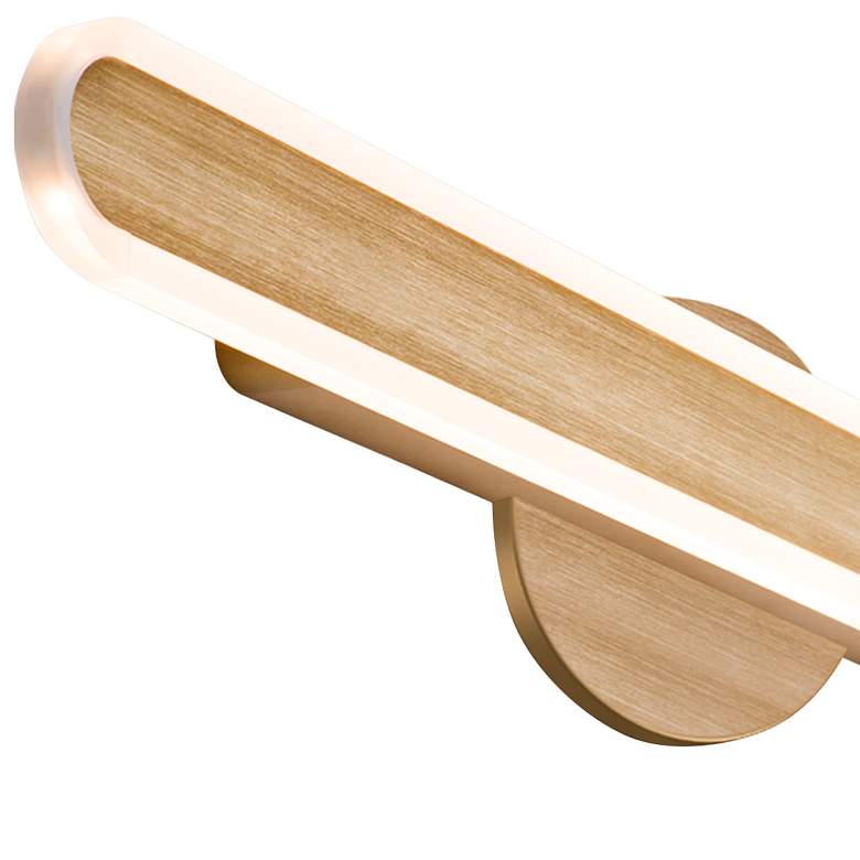 Image 2 Gianni 29 1/2" Wide Brushed Champagne LED Bath Light more views