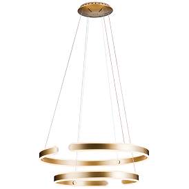 Image1 of Gianni 31.5 inch Brushed Champagne Pendant