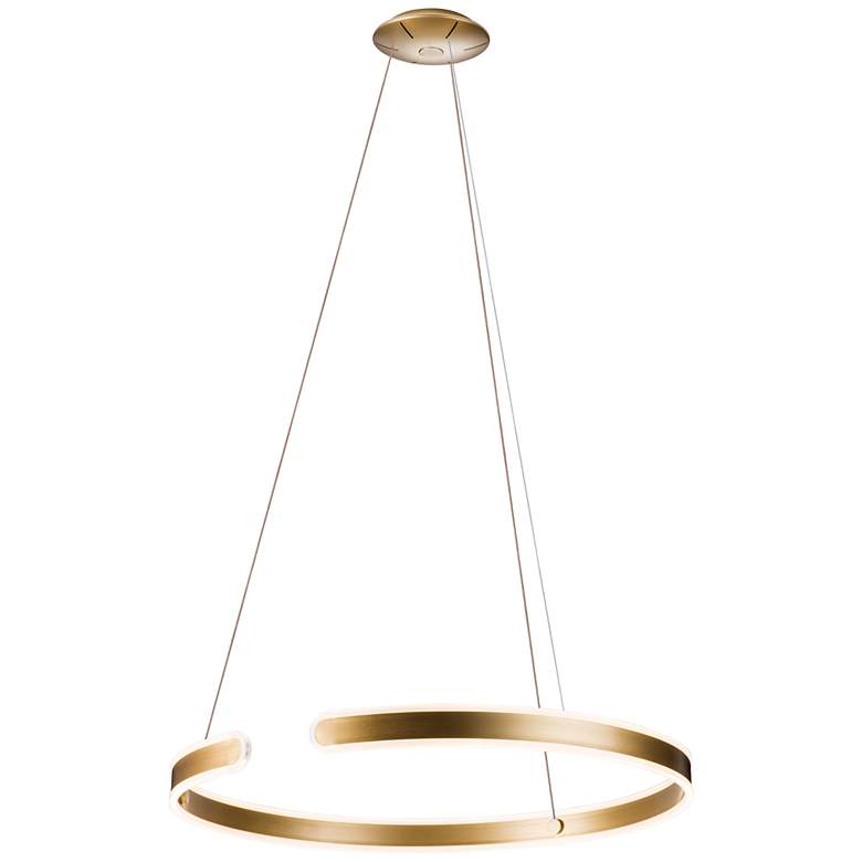 Image 1 Gianni 31.5 inch Brushed Champagne Pendant