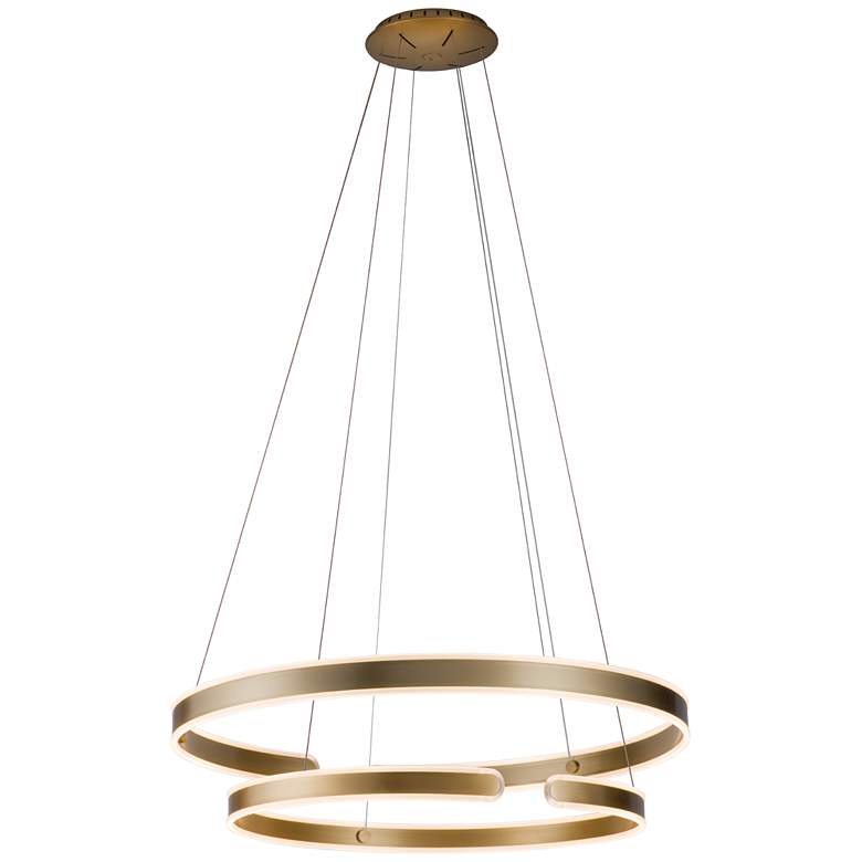 Image 1 Gianni 39.4" Brushed Champagne Pendant