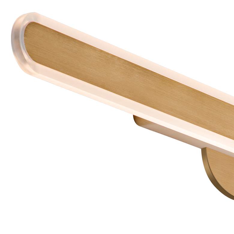 Image 3 Gianni 39 1/2" Wide Brushed Champagne LED Bath Light more views