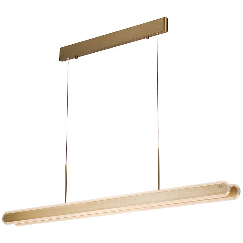 Image 1 Gianni 47.2" Brushed Champagne Pendant