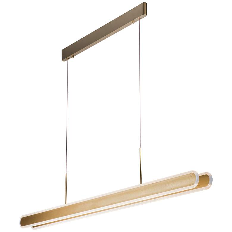 Image 1 Gianni 59" Brushed Champagne Pendant
