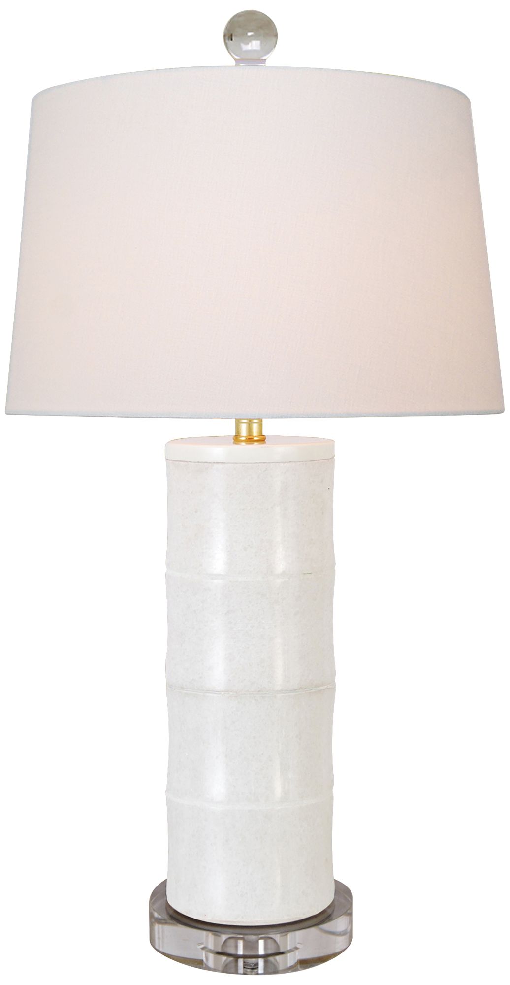 white bamboo table lamp