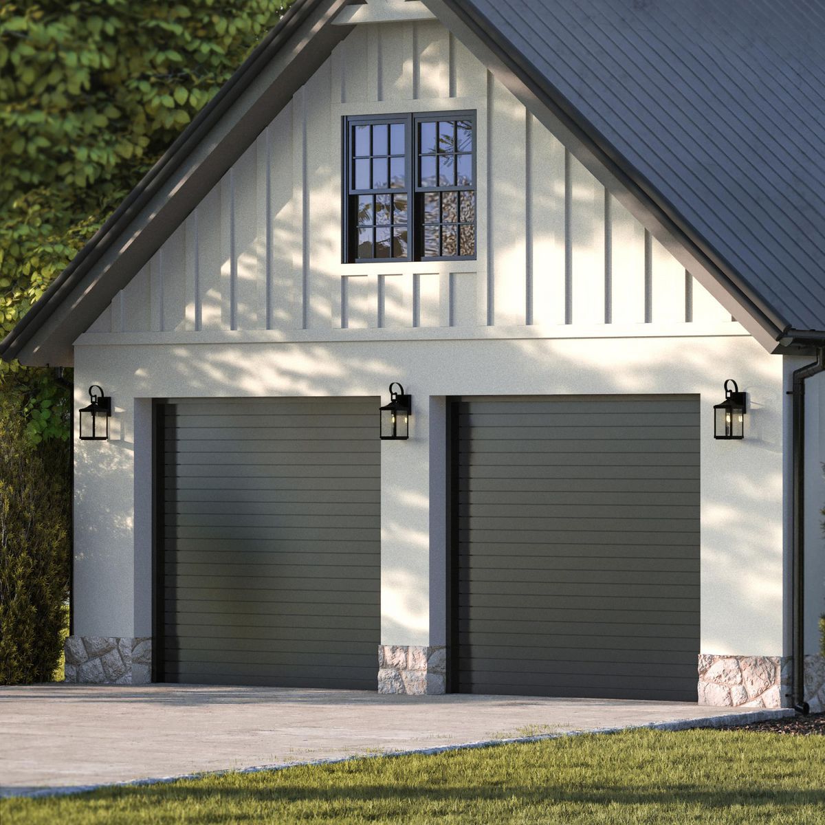 Image 7 Gibbes Street Collection Textured Black 1-Light Small Wall Lantern more views