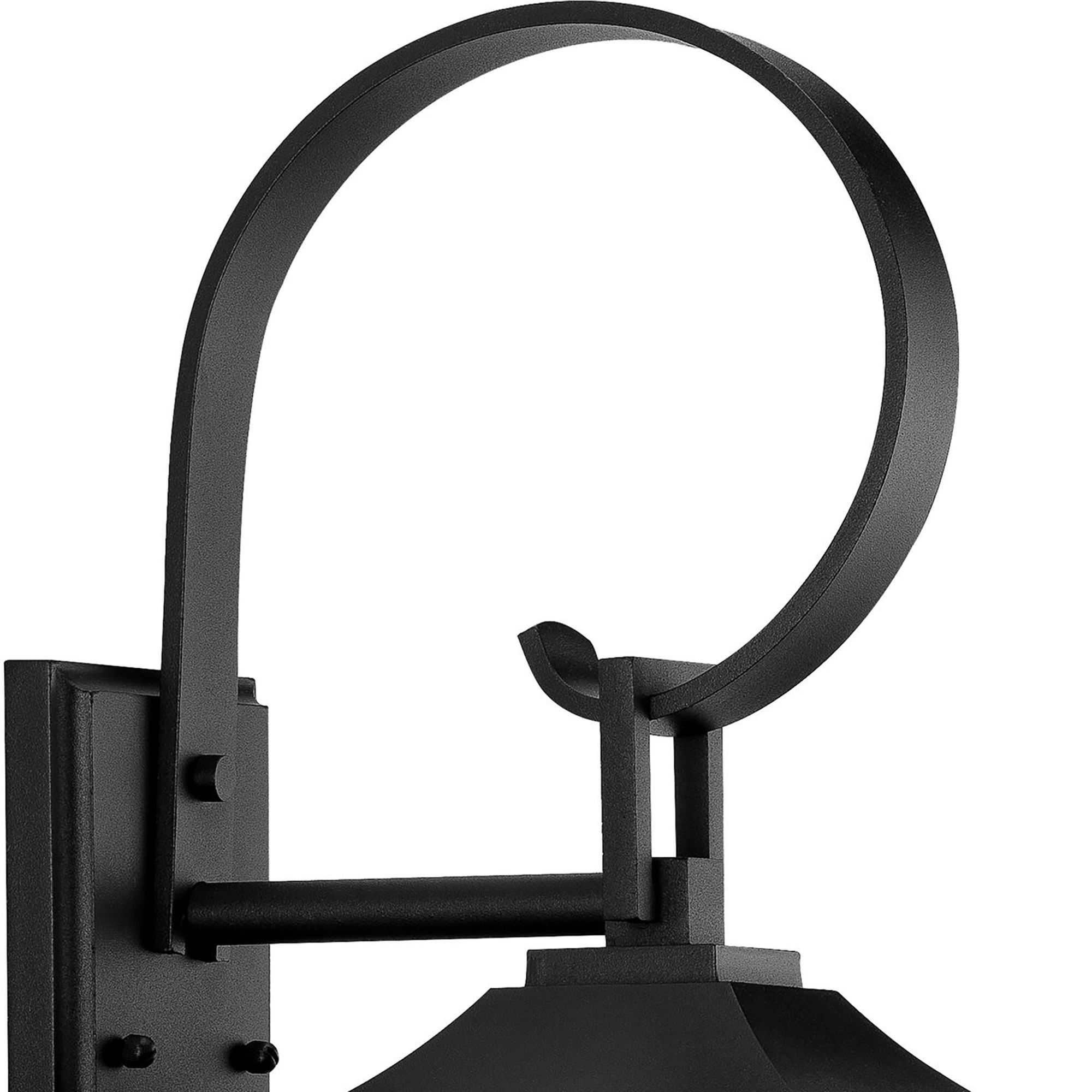 Image 7 Gibbes Street Collection Textured Black 3-Light Large Wall-Lantern more views