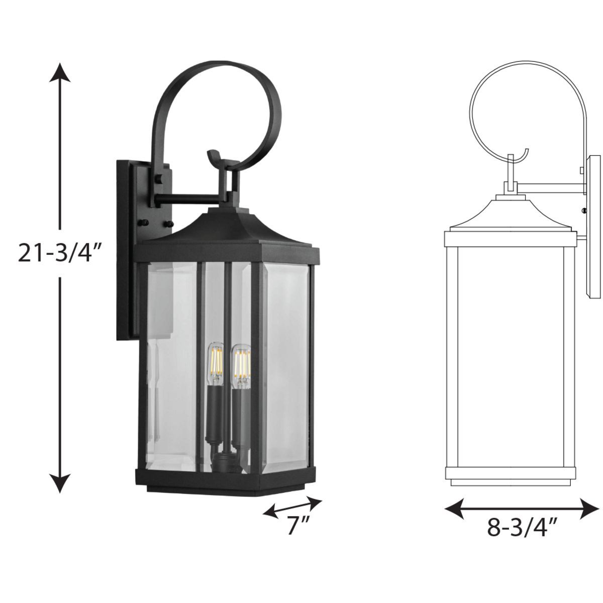 Gibbes Street Collection Two-Light Medium Wall Lantern