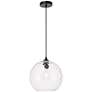 Thumbnail2 of Gibson 1 Lt Black And Clear Glass Pendant