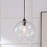 Thumbnail1 of Gibson 1 Lt Black And Clear Glass Pendant