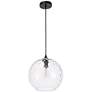 Thumbnail4 of Gibson 1 Lt Black And Clear Glass Pendant more views