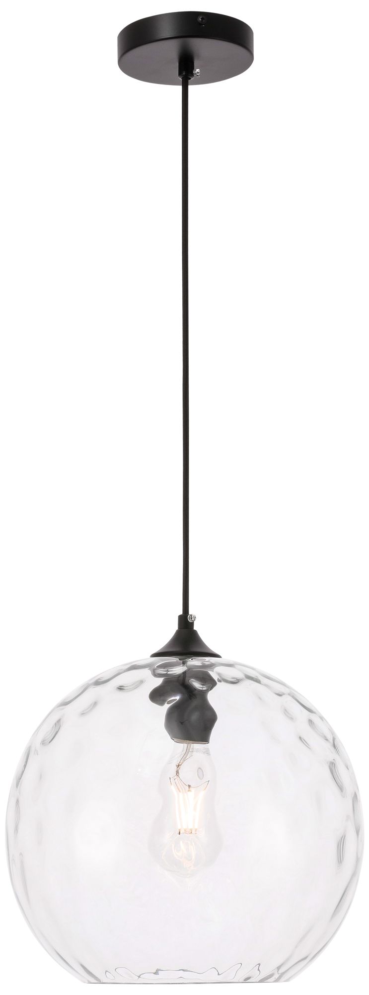 Image 2 Gibson 11 3/4" Wide Black Sphere Mini Pendant