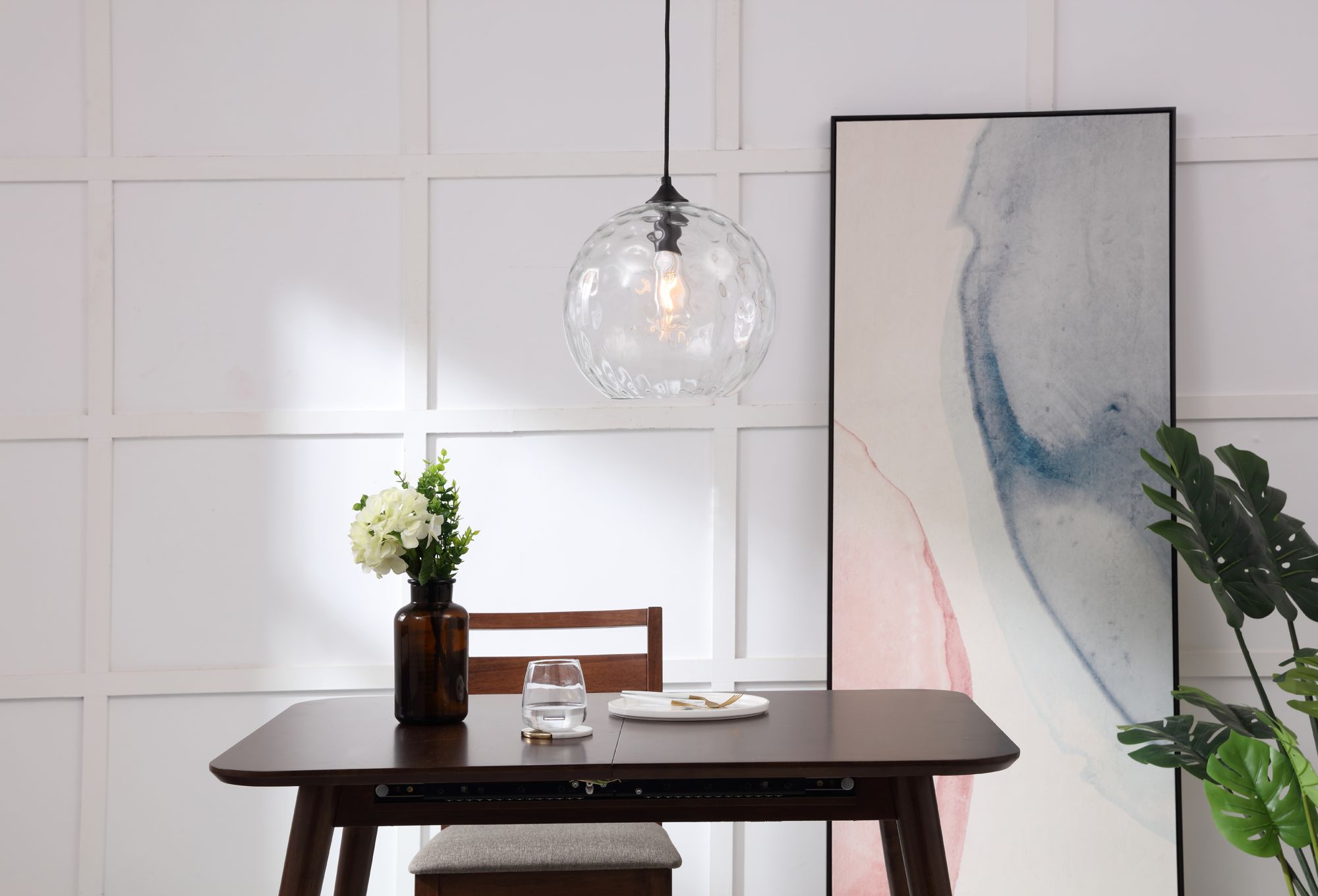 Image 3 Gibson 11 3/4" Wide Black Sphere Mini Pendant more views