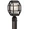 Gibson 13" High Bronze Geometric Caged Outdoor Post Light