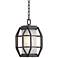 Gibson 14" High Bronze Caged Outdoor Hanging Light