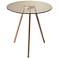 Gibson 19 3/4" Wide Tinted Glass Tripod Accent Table