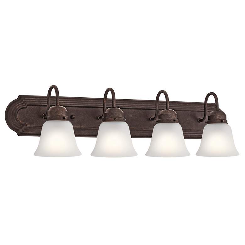 Image 1 Gibson 30"W Tannery Bronze 4-Light Vanity Bath Light