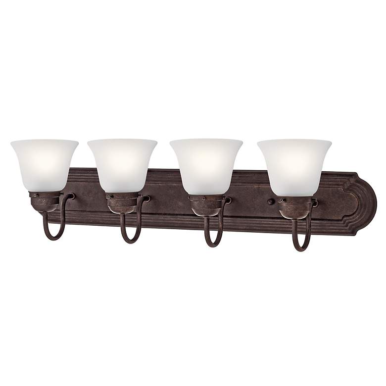 Image 2 Gibson 30"W Tannery Bronze 4-Light Vanity Bath Light more views