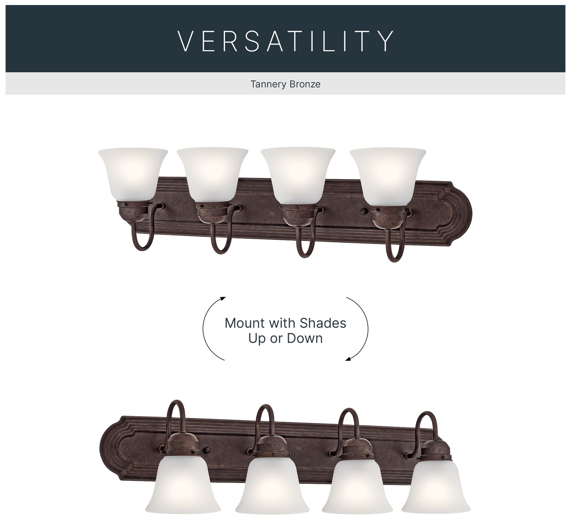 Image 4 Gibson 30"W Tannery Bronze 4-Light Vanity Bath Light more views